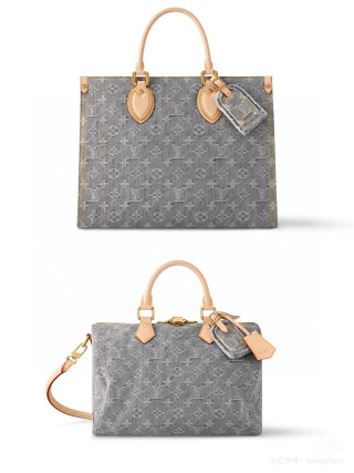 Louis Vuitton OnTheGo MM Monogram Grey Tote view 2