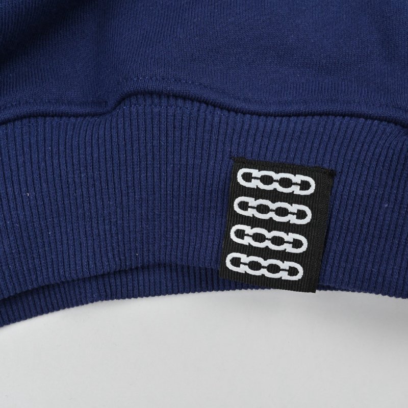 Navy Love is Good Brand Rhinestone Hoodie view