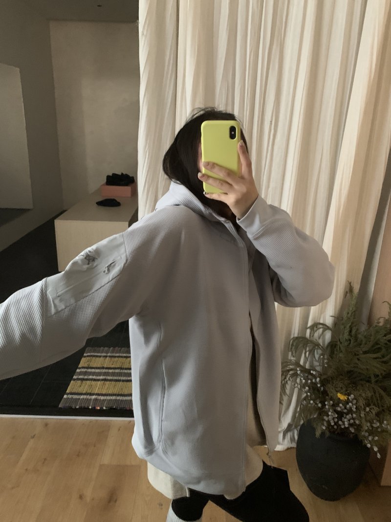 White Oversized Windbreaker Jacket