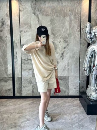 Cream Oversized Short Sleeve T-Shirt view 6