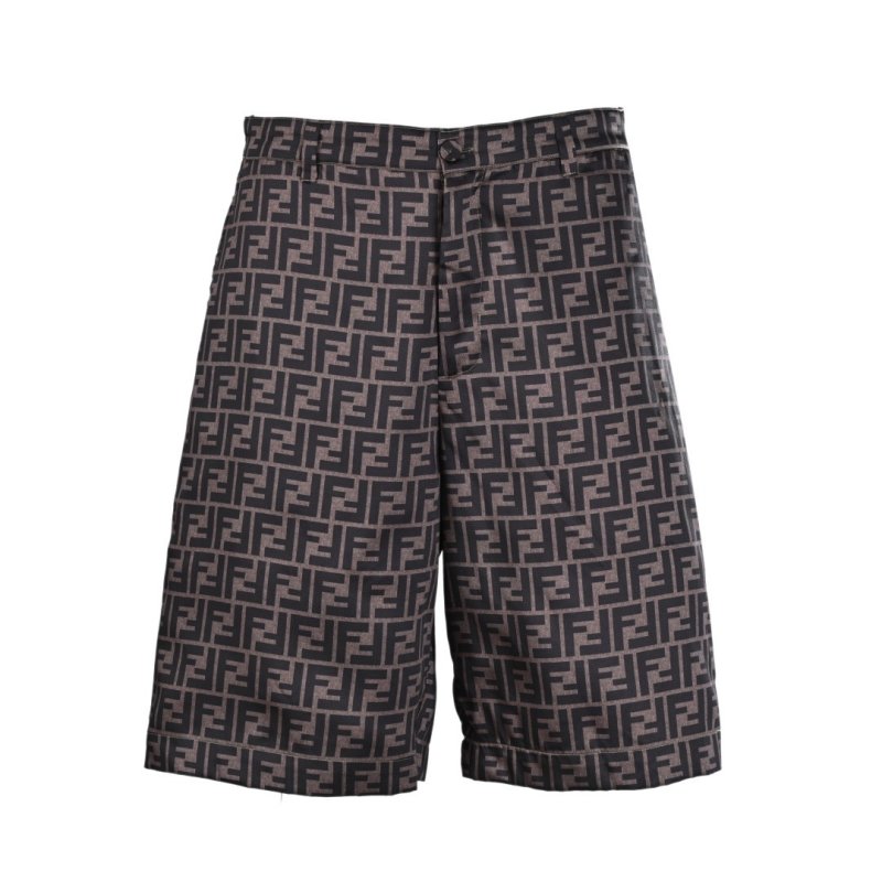 Fendi Monogram Brown Shorts view