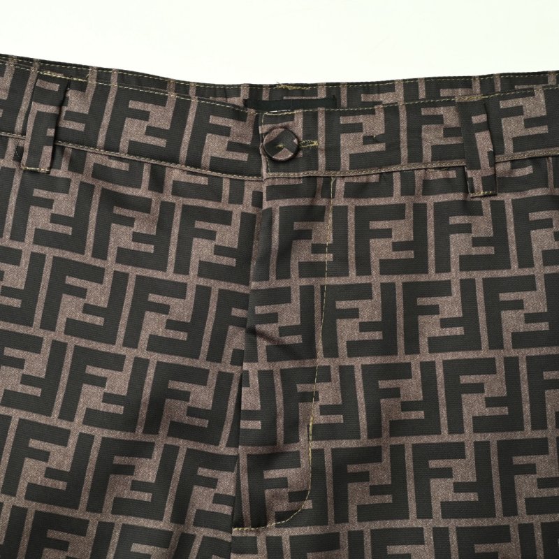 Fendi Monogram Brown Shorts view