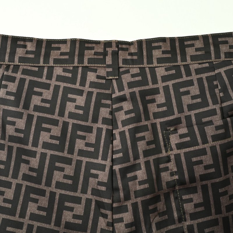 Fendi Monogram Brown Shorts view