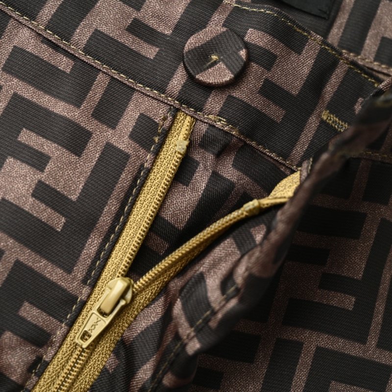 Fendi Monogram Brown Shorts view