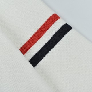 Thom Browne Classic Dual Sleeve Stripe Crewneck Sweater White view 6