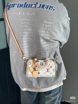 Louis Vuitton Monogram Multicolor Speedy Handbag Cream view 2