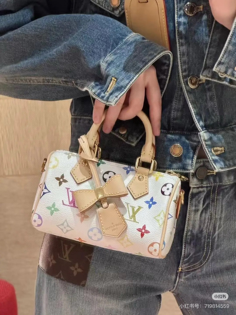 Louis Vuitton Monogram Multicolor Speedy Handbag Cream view