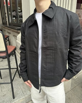 Black Quilted Overshirt Jacket view 3