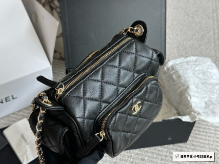 Chanel Black Quilted Camera Crossbody Bag 22cm view 2