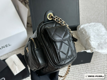 Chanel Black Quilted Camera Crossbody Bag 22cm view 3