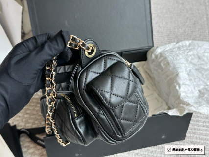 Chanel Black Quilted Camera Crossbody Bag 22cm view 5