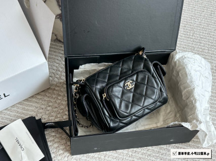 Chanel Black Quilted Camera Crossbody Bag 22cm view 9
