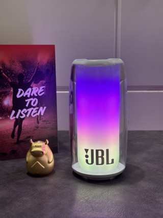 JBL Pulse White Bluetooth Speaker with LED Light Show