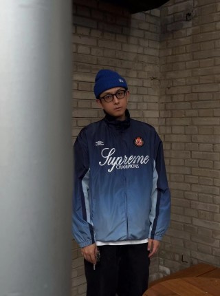 Chrome Hearts Blue Nylon Zip Jacket view 3
