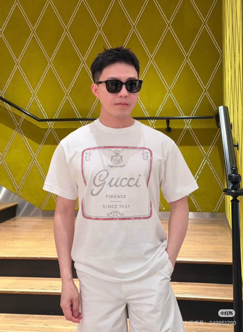 Gucci Firenze Since 1921 Cream T-Shirt