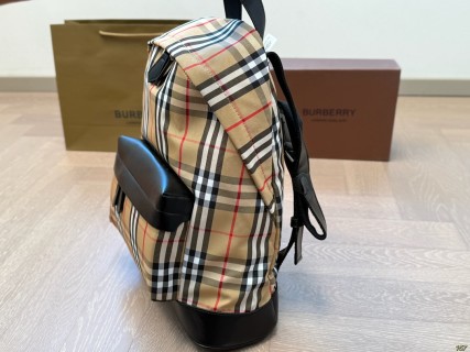 Burberry Classic Check Backpack - Beige/Black view 2