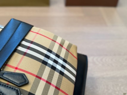 Burberry Classic Check Backpack - Beige/Black view 3