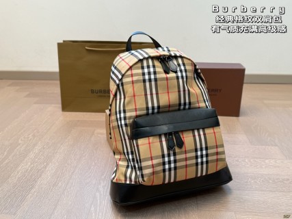 Burberry Classic Check Backpack - Beige/Black view 5