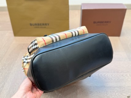 Burberry Classic Check Backpack - Beige/Black view 8