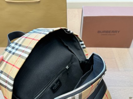 Burberry Classic Check Backpack - Beige/Black view 9