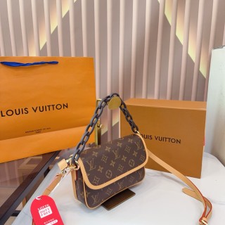 Louis Vuitton Monogram Canvas Shoulder Bag with Chain Strap view 2