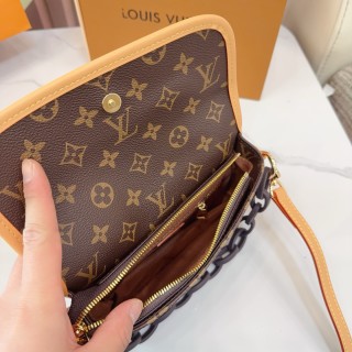 Louis Vuitton Monogram Canvas Shoulder Bag with Chain Strap view 9