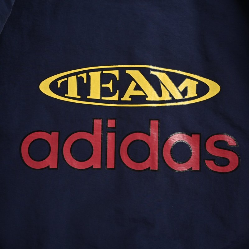 Adidas Cream Navy Red Stripe Puffer Jacket view