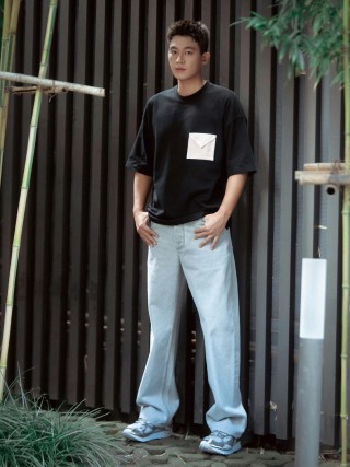 Black Pocket Short Sleeve T-Shirt view 7