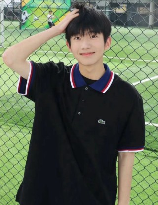 Lacoste Black Polo Shirt with Red/Navy Trim