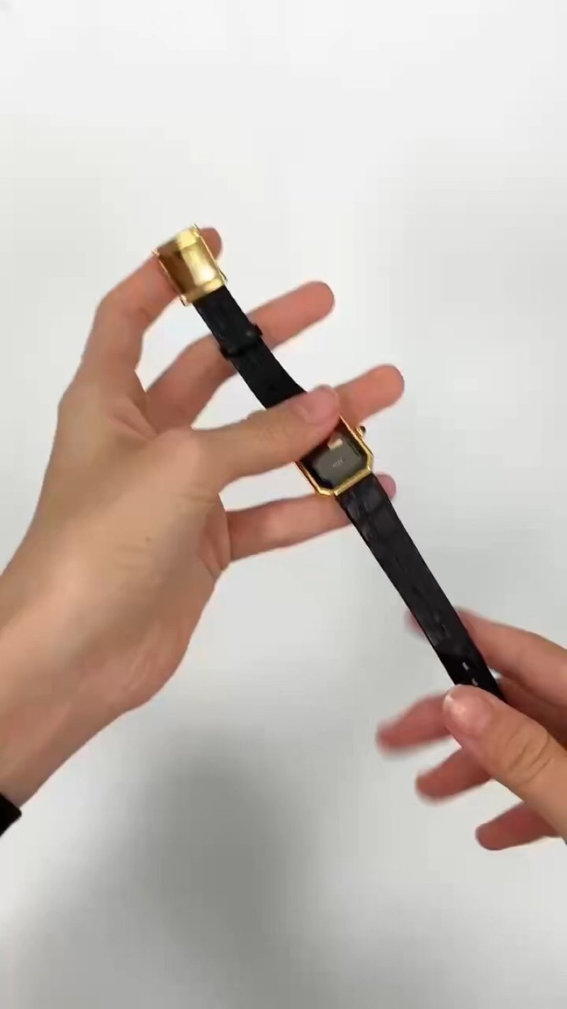 Chanel Premiere Black Gold Vintage-Inspired Watch