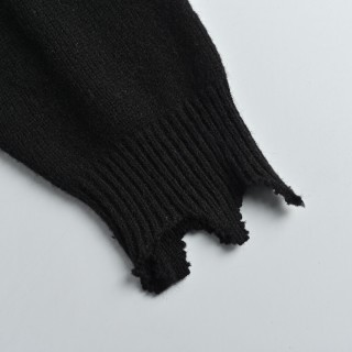 Saint Michael KLF Collaboration Distressed Wool Sweater Black view 11