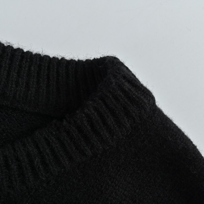 Saint Michael KLF Collaboration Distressed Wool Sweater Black view
