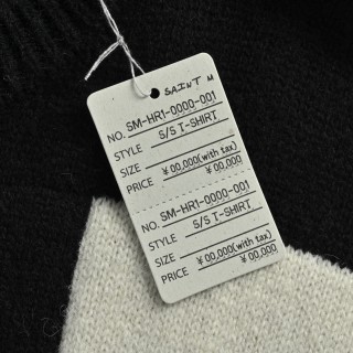 Saint Michael KLF Collaboration Distressed Wool Sweater Black view 7