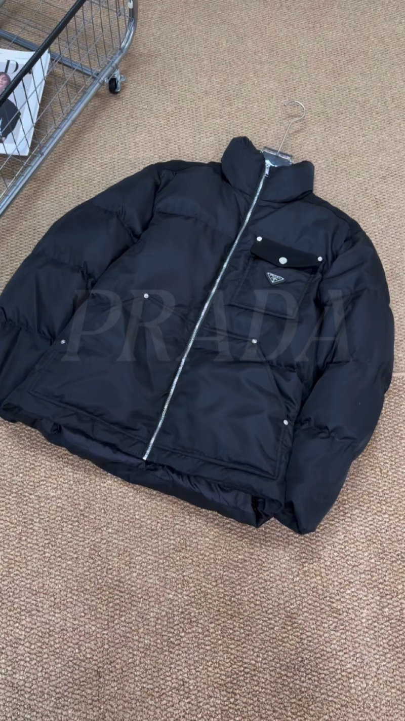 Prada Black Down Puffer Jacket