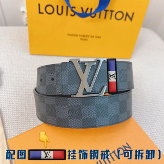 Louis Vuitton Damier Graphite LV Buckle Belt - Black view 2