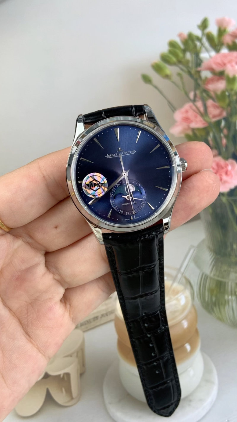 Jaeger-LeCoultre Moonphase Blue Dial Automatic Watch