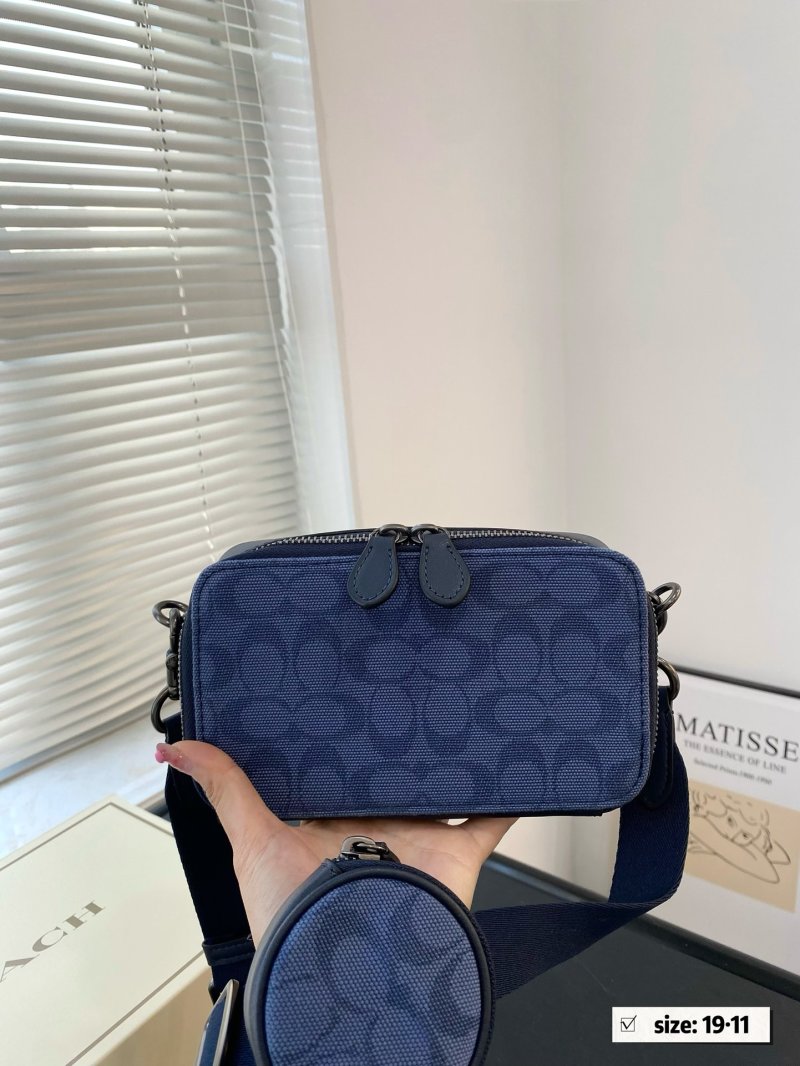 Coach Charter 19 Quilted Crossbody Bag Blue view