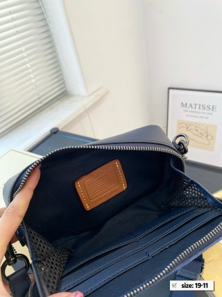 Coach Charter 19 Quilted Crossbody Bag Blue view 9
