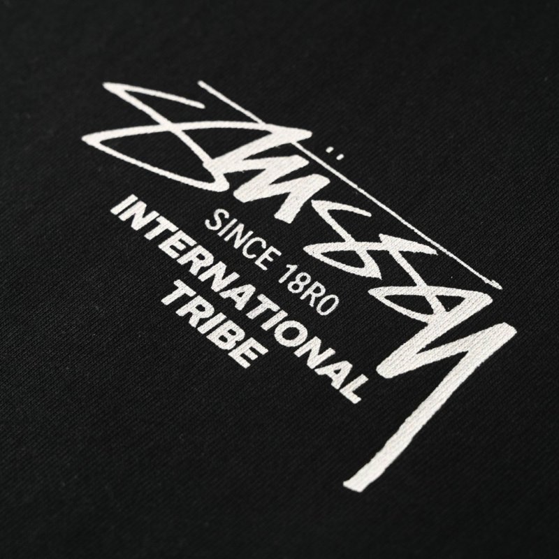 Stüssy Black Since 1980 International Tribes T-Shirt view