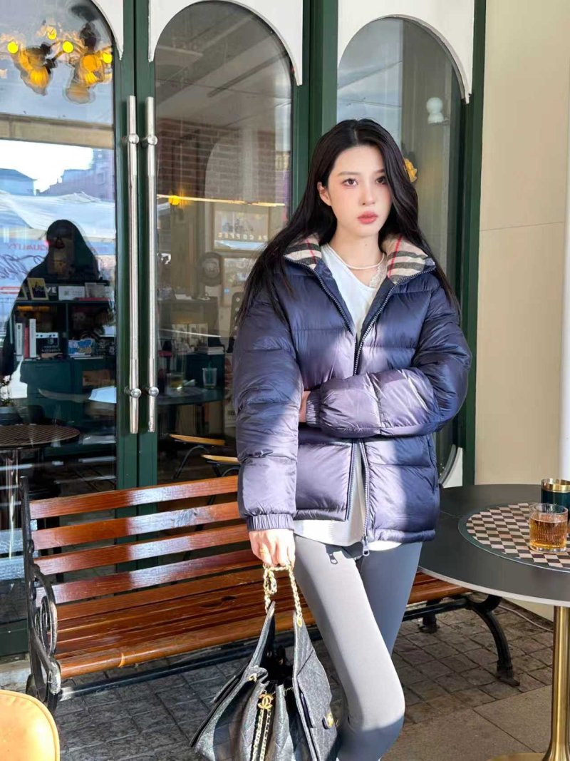 Women's Puffer Down Jacket Navy Blue