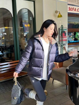 Women's Puffer Down Jacket Navy Blue view 5