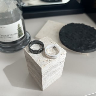 Gucci Icon GG Ceramic Ring - Black & White view 2
