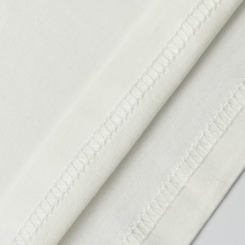 Miu Miu 24SS Embroidered Logo Contrast T-Shirt Cream view