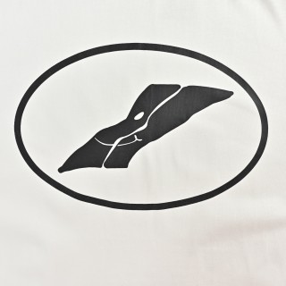 White Short Sleeve T-Shirt with Black Graphic Print view 10