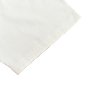 White Short Sleeve T-Shirt with Black Graphic Print view 11