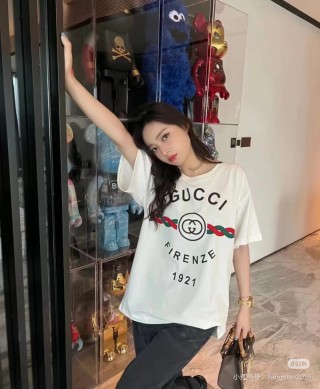 Gucci Firenze 1921 Logo White T-Shirt view 2