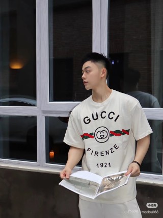 Gucci Firenze 1921 Logo White T-Shirt view 5