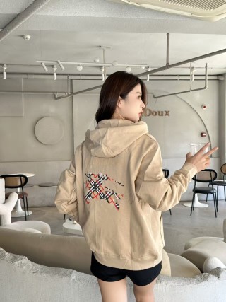 Beige Oversized Zip-Up Hoodie Jacket view 2