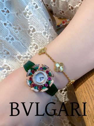 Bulgari Divas' Dream Rose Gold Amethyst Diamond Watch