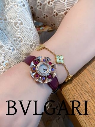 Bulgari Divas' Dream Rose Gold Amethyst Diamond Watch view 2